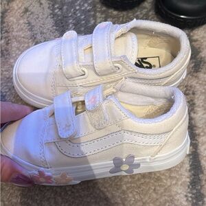 Vans Toddler girl White Floral Sneakers
